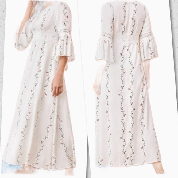 $8~SHEIN White BOHO Dress~NWOT~Size M. $8 WHEN BUNDLED WITH 3 OR MORE - Picture 7 of 11